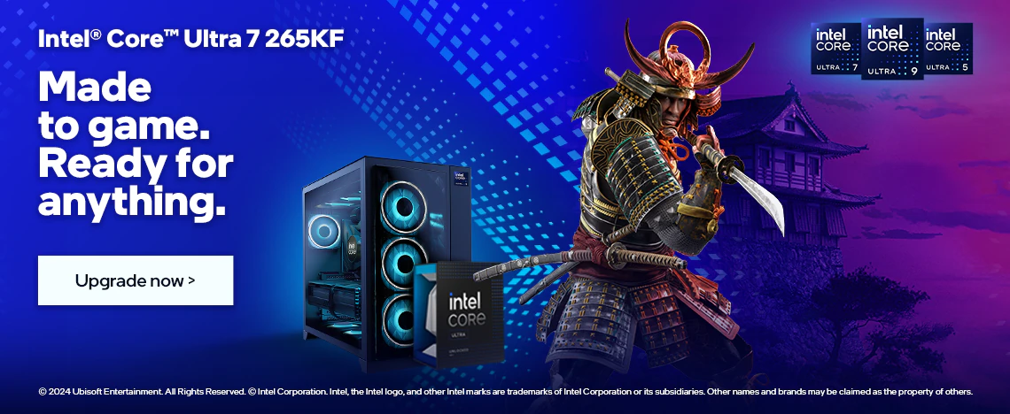 Gaming PC med Intel Core Ultra 265KF processor