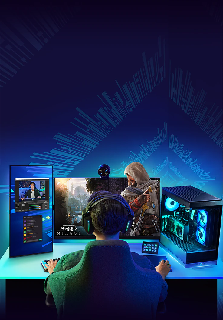 Barn foran gaming computer