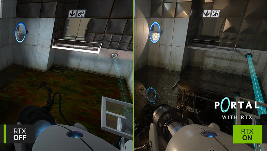 Screenshot fra spillet Portal