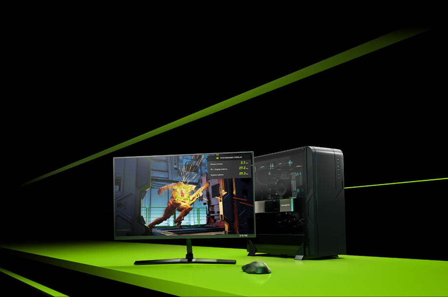 Gaming computer med NVIDIA GeForce RTX 40-serie grafikkort