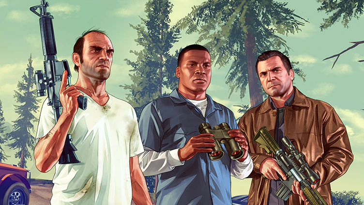 De 3 karakterer i Grand Theft Auto V